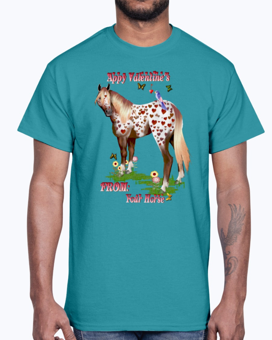 Men's Gildan Ultra Cotton T-Shirt Appy valentine's