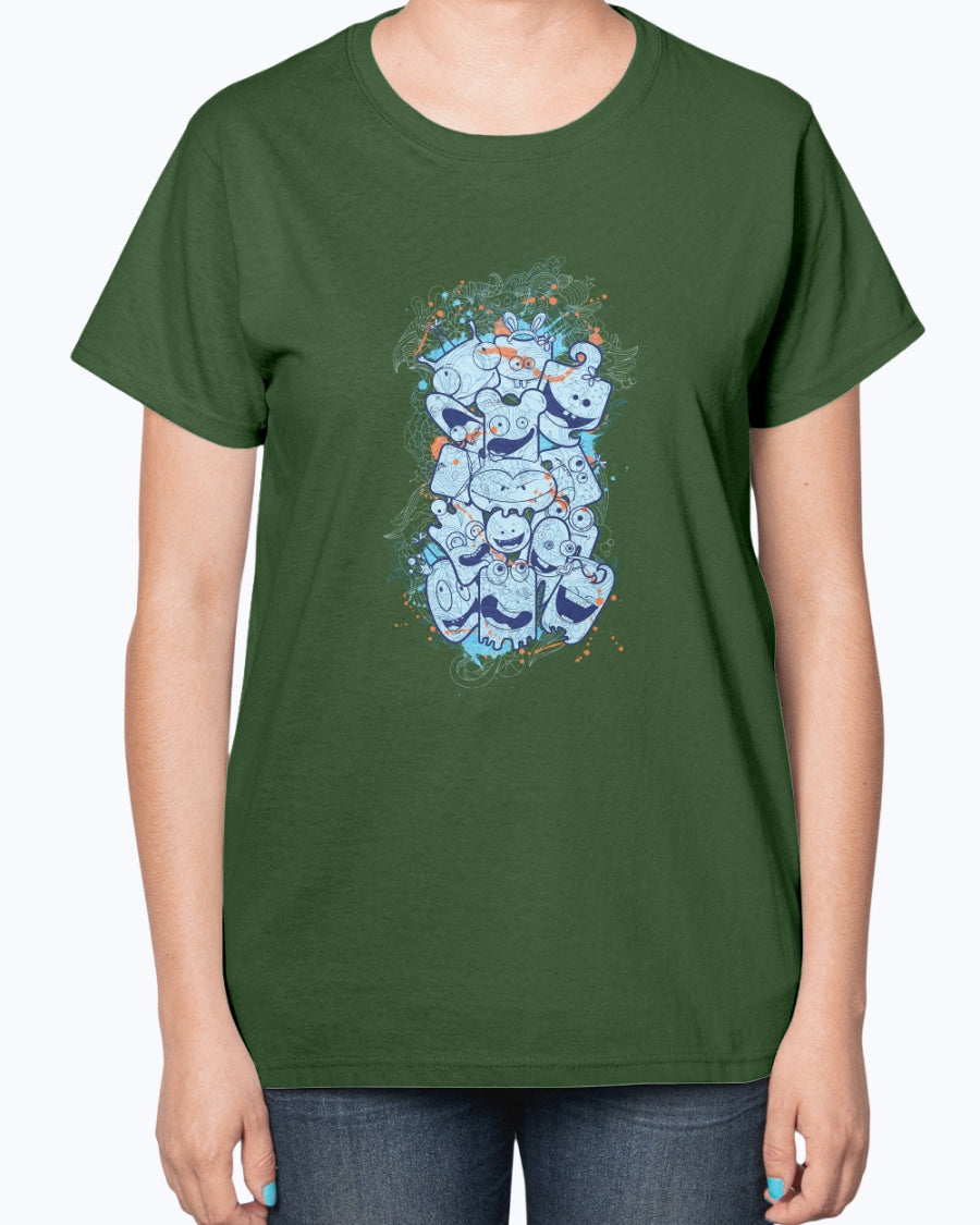 Gildan 2000L Ultra Cotton Ladies T-Shirt 13 colors Dark Sleepwalker,design-430