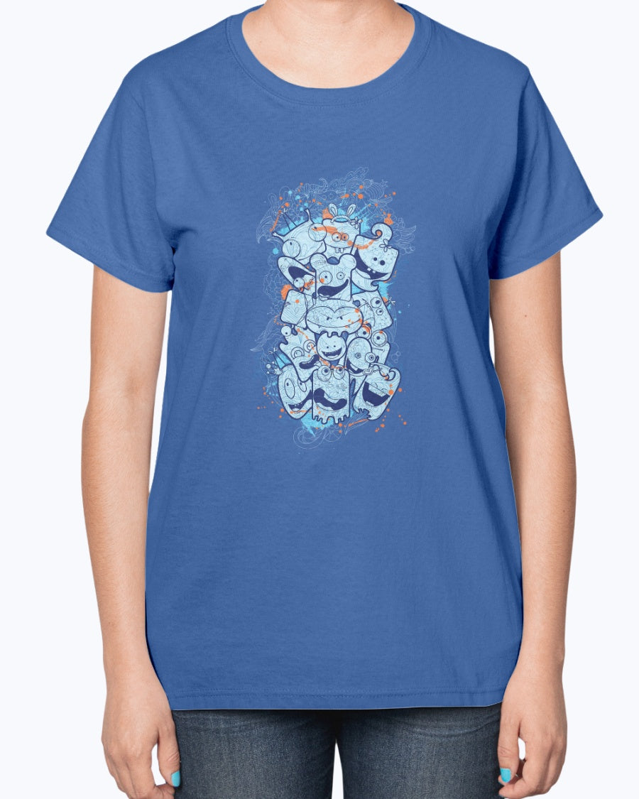 Gildan 2000L Ultra Cotton Ladies T-Shirt 13 colors Dark Sleepwalker,design-430