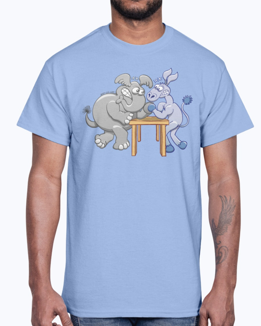 G2000 Unisex Ultra Cotton T-Shirt 12 Colors. Ornate Elephant Color Version