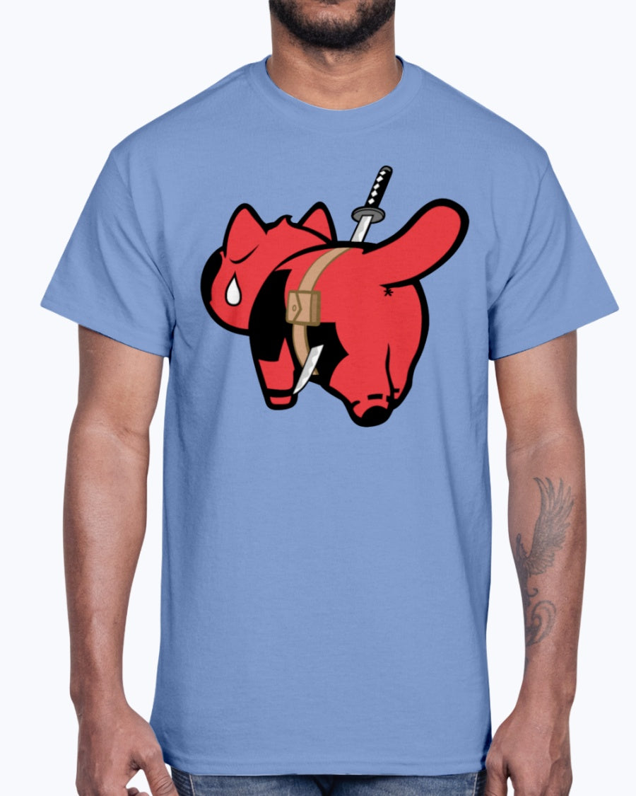 Men's Gildan Ultra Cotton T-Shirt Deadpool Cat
