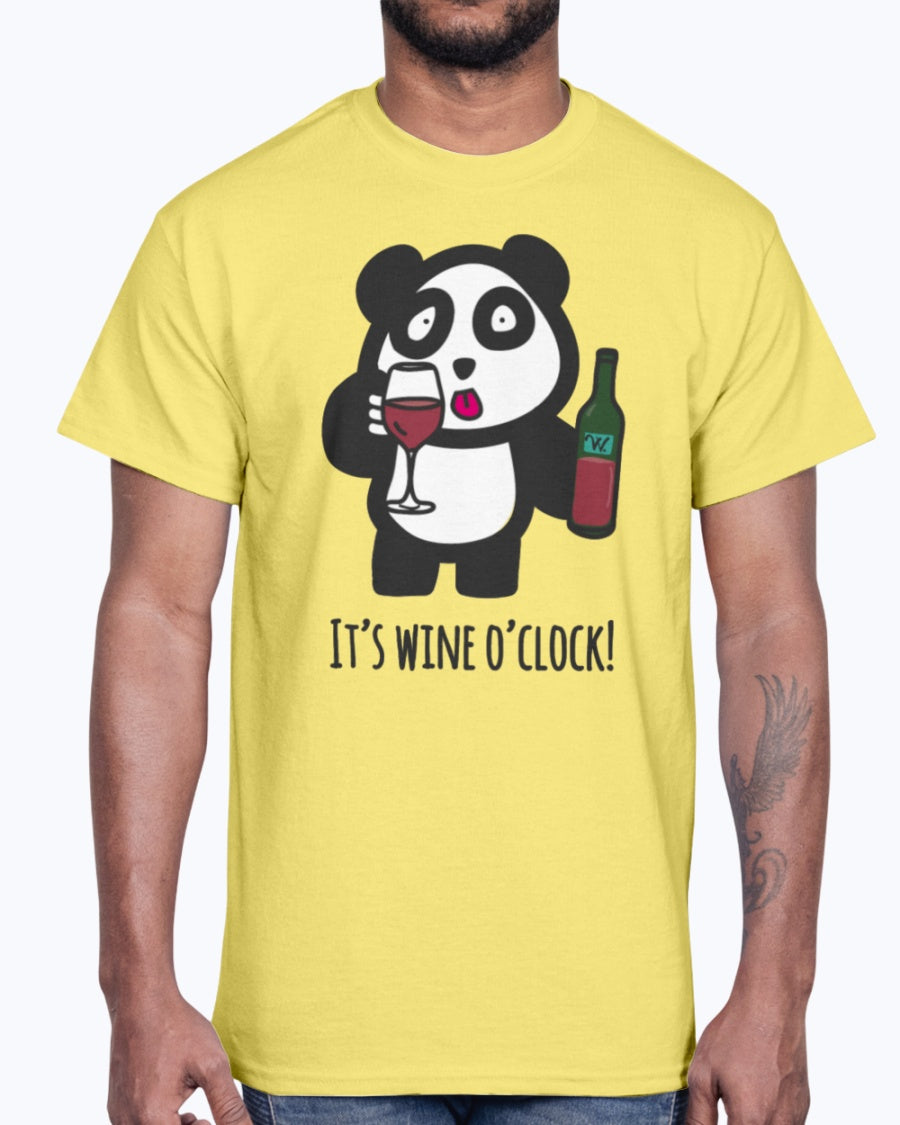 Men's Gildan Ultra Cotton T-Shirt Drinking Panda