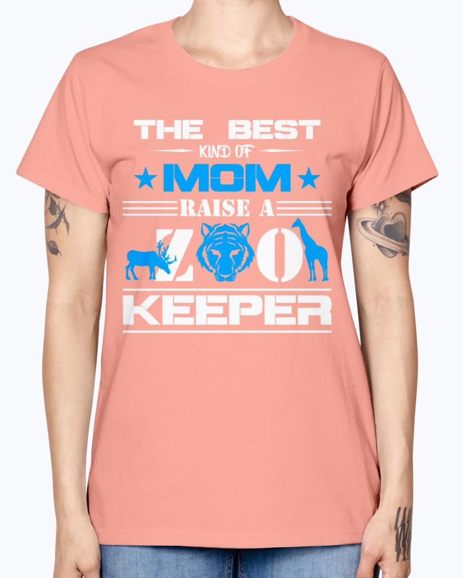 Gildan Ladies Missy T-Shirt 16 colors . Zoo Keeper Mom