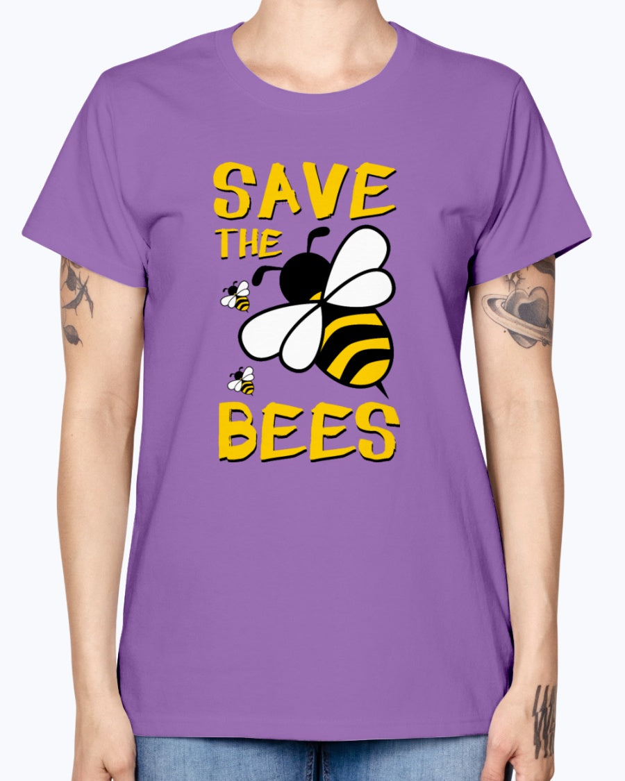 Gildan Ladies Missy T-Shirt 16 colors. Save the BEES 2