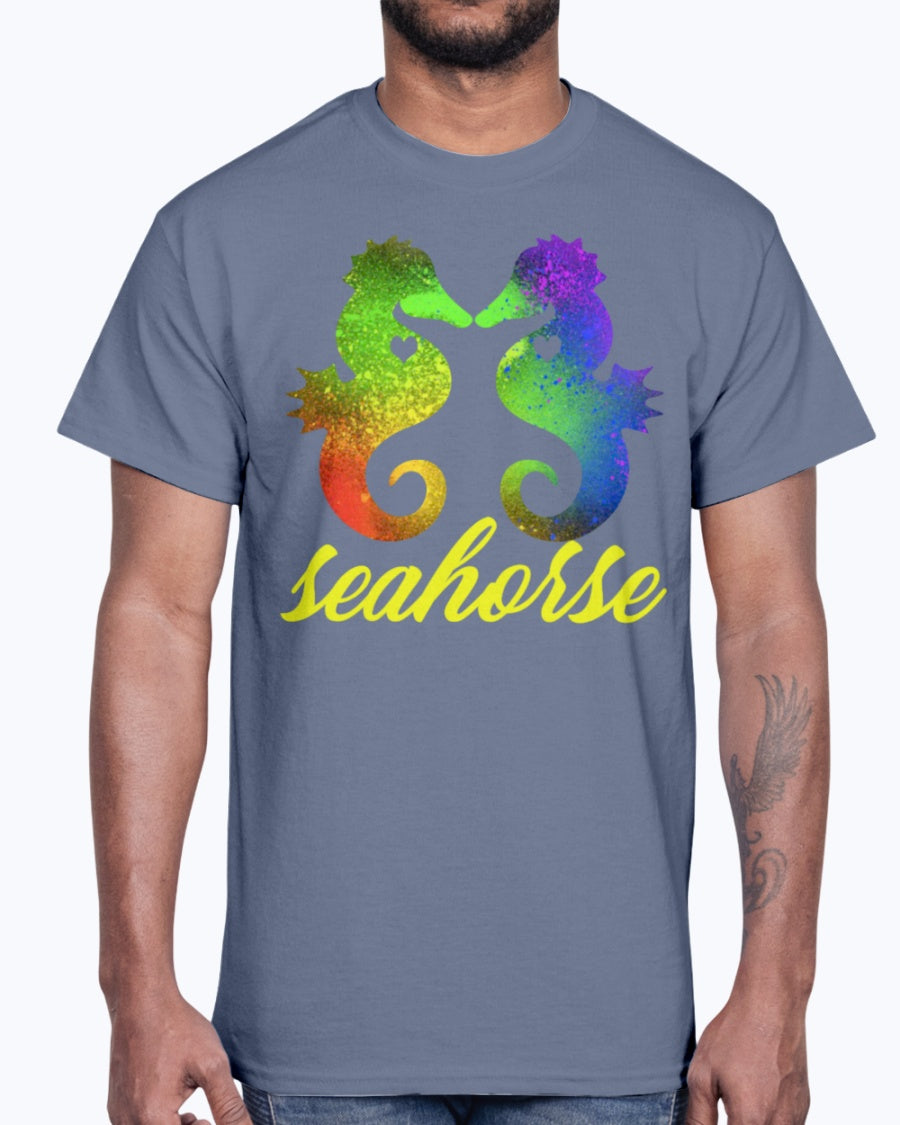 G2000 Unisex Ultra Cotton T-Shirt Love Seahorse Shirt