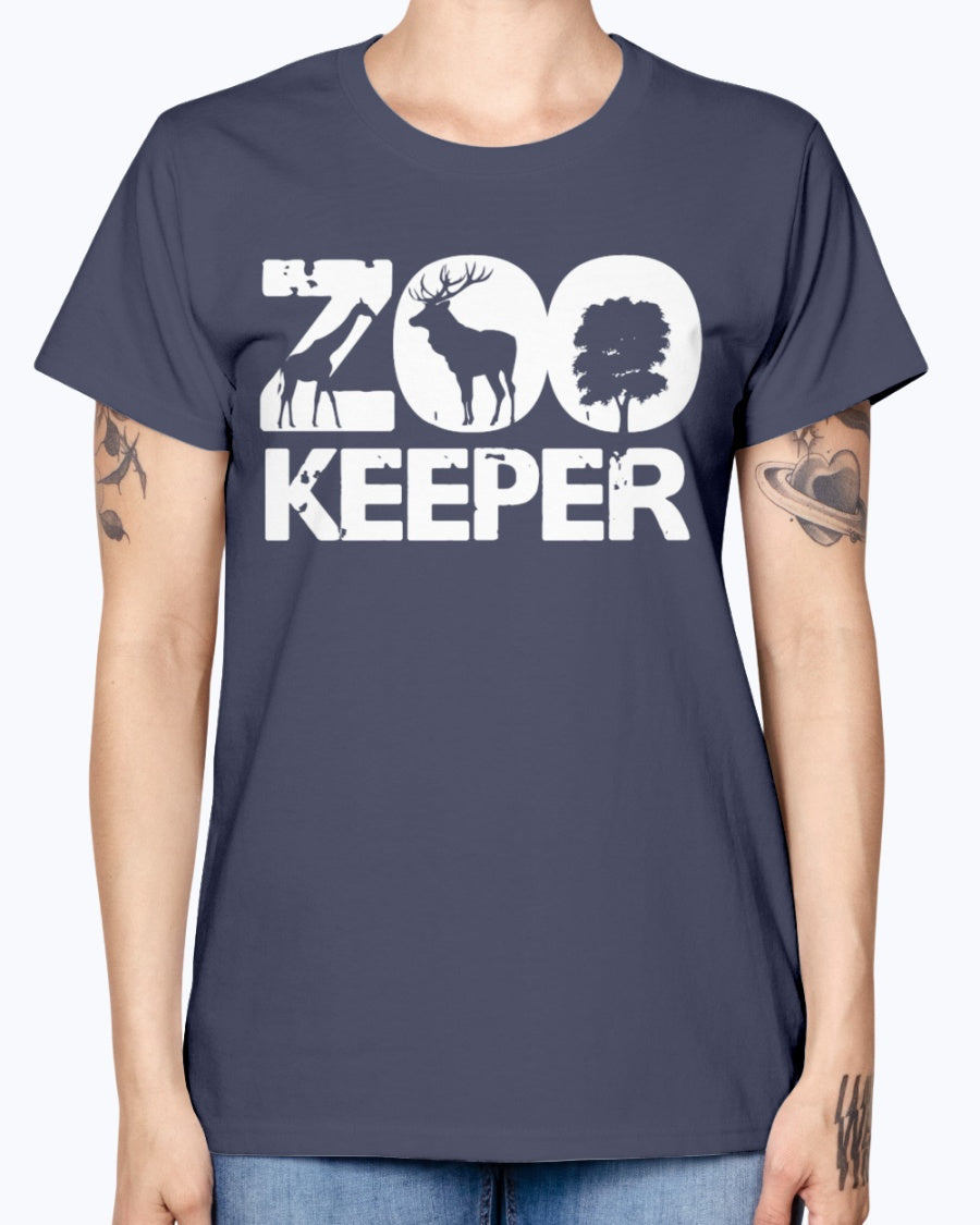 Gildan Ladies Missy T-Shirt 16 colors . Zookeeper