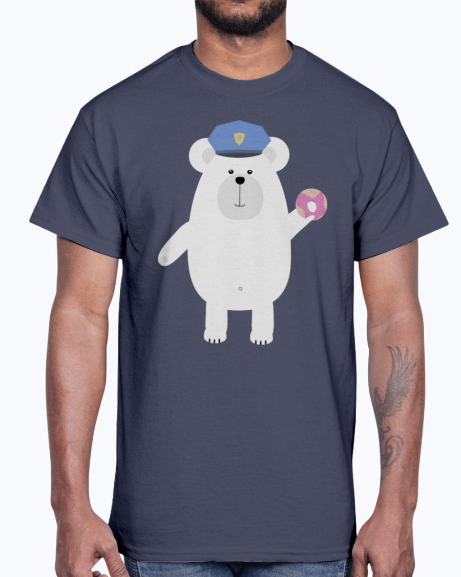 G2000 Unisex Ultra Cotton T-Shirt 12 Colors Polar Bear Police Officer