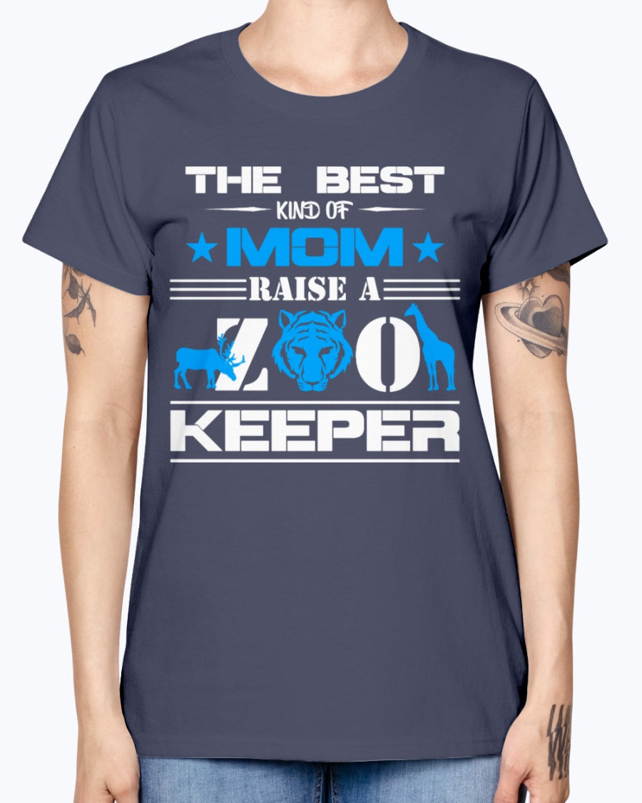 Gildan Ladies Missy T-Shirt 16 colors . Zoo Keeper Mom