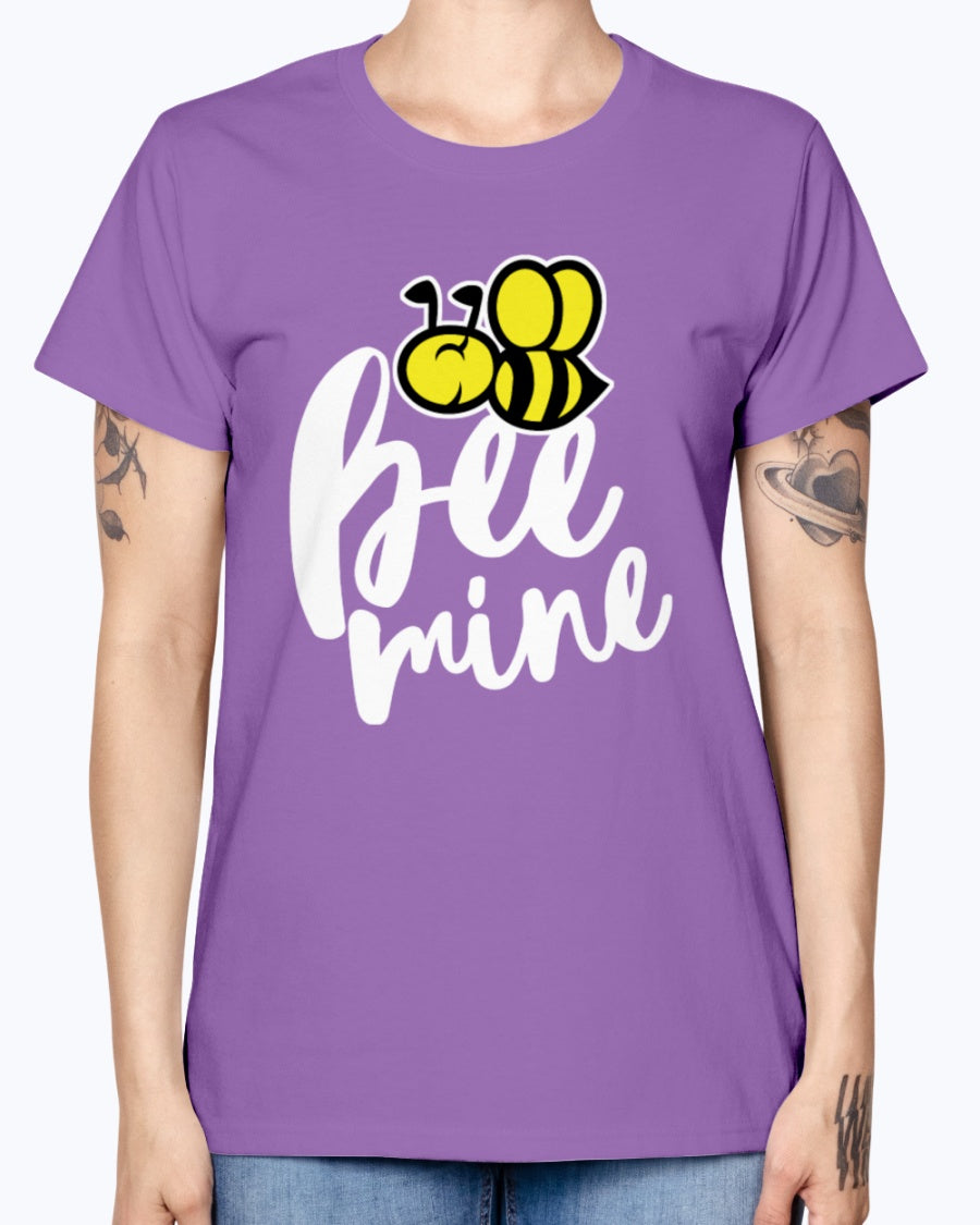 Gildan Ladies Missy T-Shirt 16 colors. Bee Mine