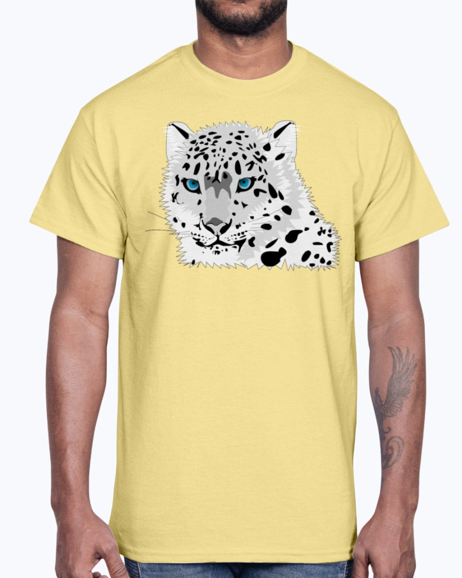 G2000 Unisex Ultra Cotton T-Shirt 12 Colors Animal snow leopard