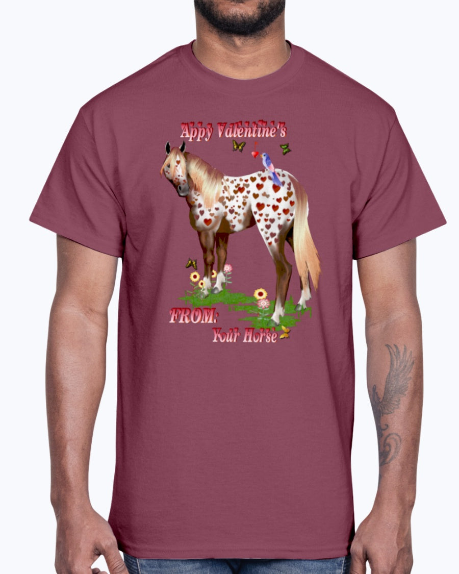 Men's Gildan Ultra Cotton T-Shirt Appy valentine's