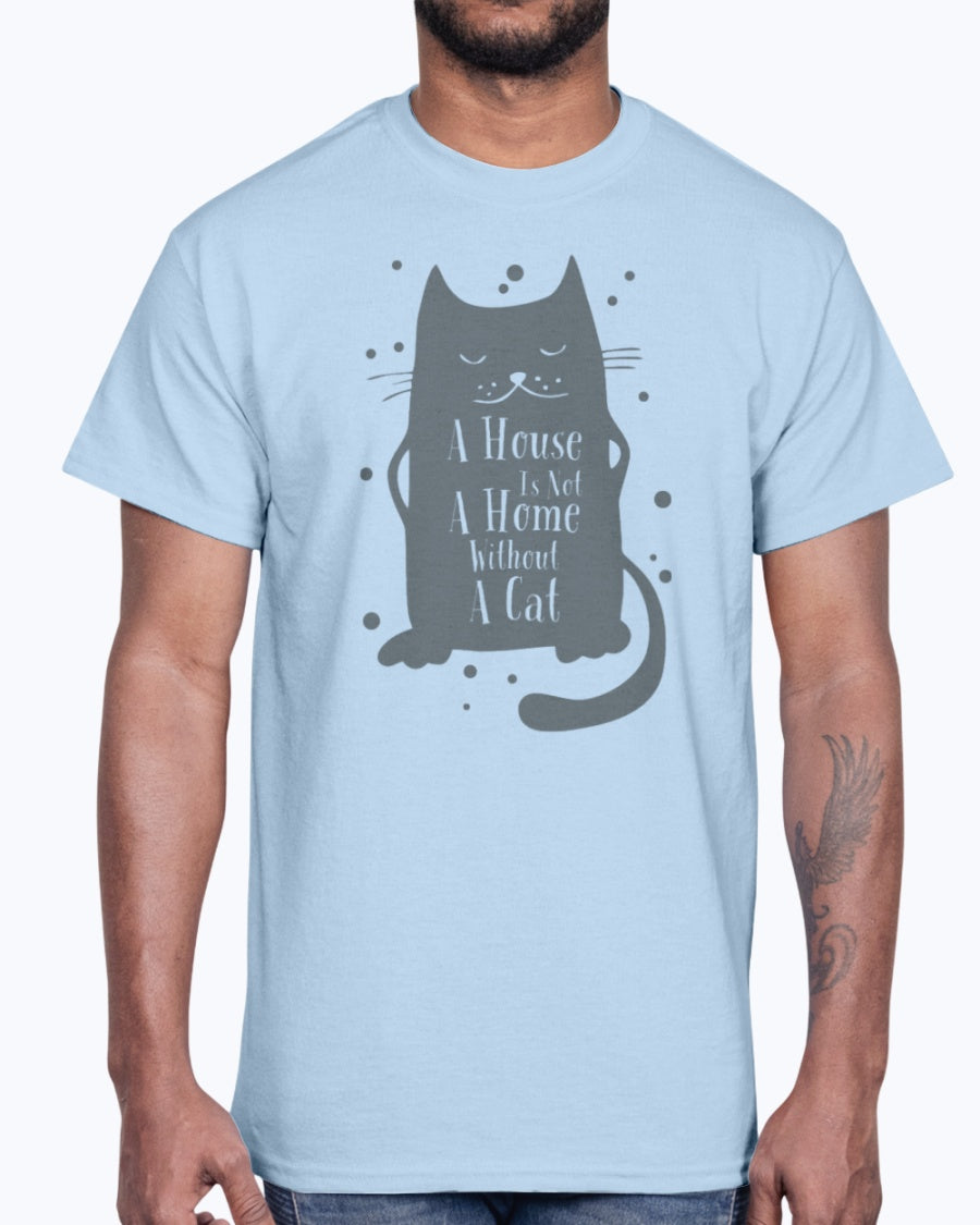 Men's Gildan Ultra Cotton T-Shirt A Home Without Cat