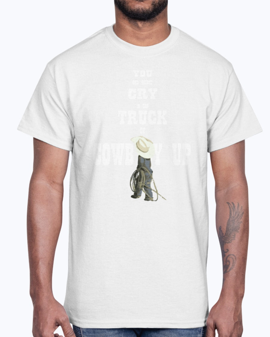 Men's Gildan Ultra Cotton T-Shirt Cowboy up youth