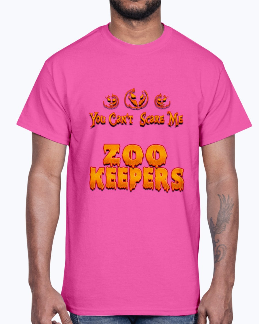 G2000 Unisex Ultra Cotton T-Shirt 12 Colors .You Can't Scare Me I Am A Zoo Keepers Halloween