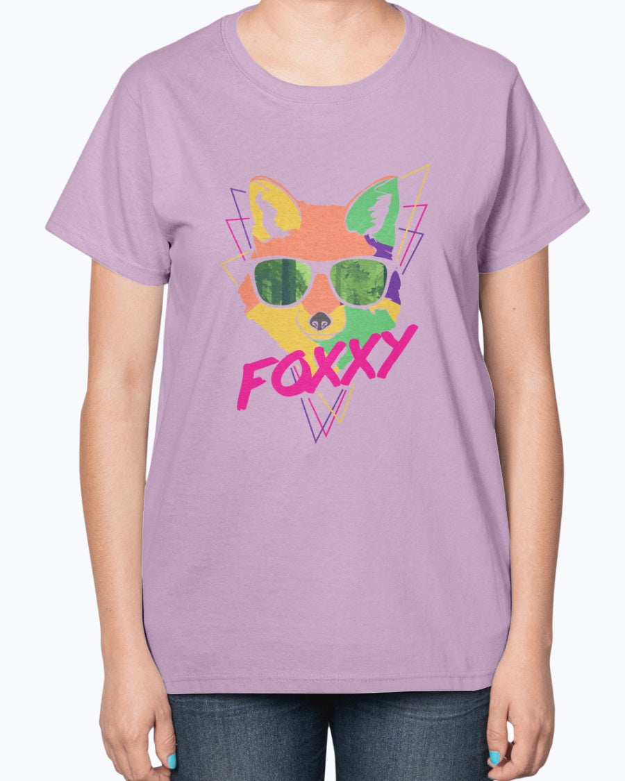 Gildan 2000L Ultra Cotton Ladies T-Shirt 14 colors Light Foxxy design-1352