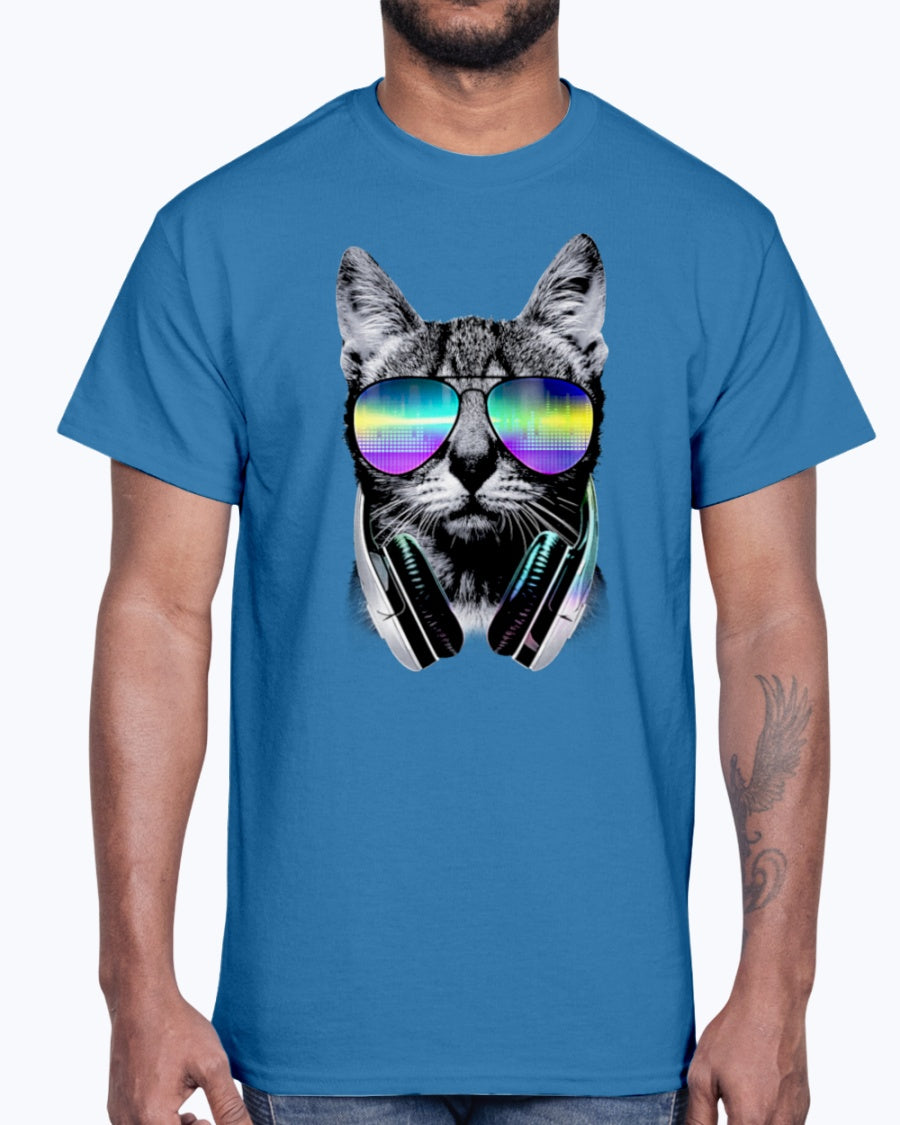 Men's Gildan Ultra Cotton T-Shirt DJ Cat