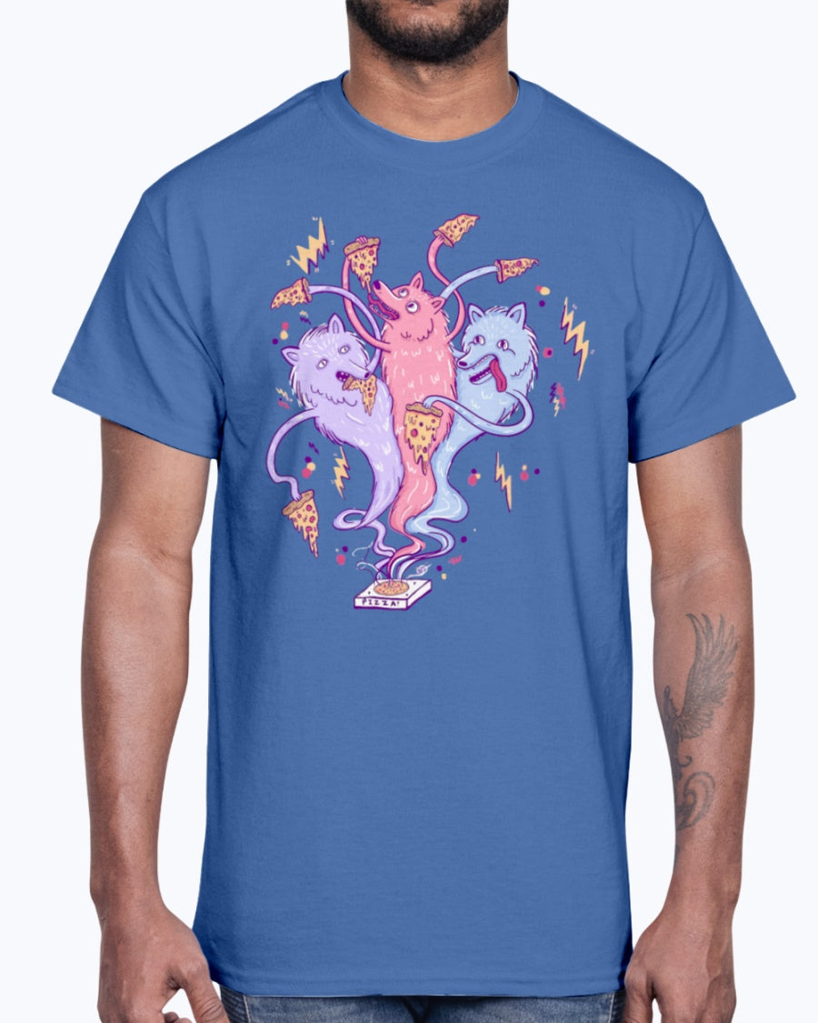 Men's Gildan Ultra Cotton T-Shirt 12 Dark colors The Iron Wolves