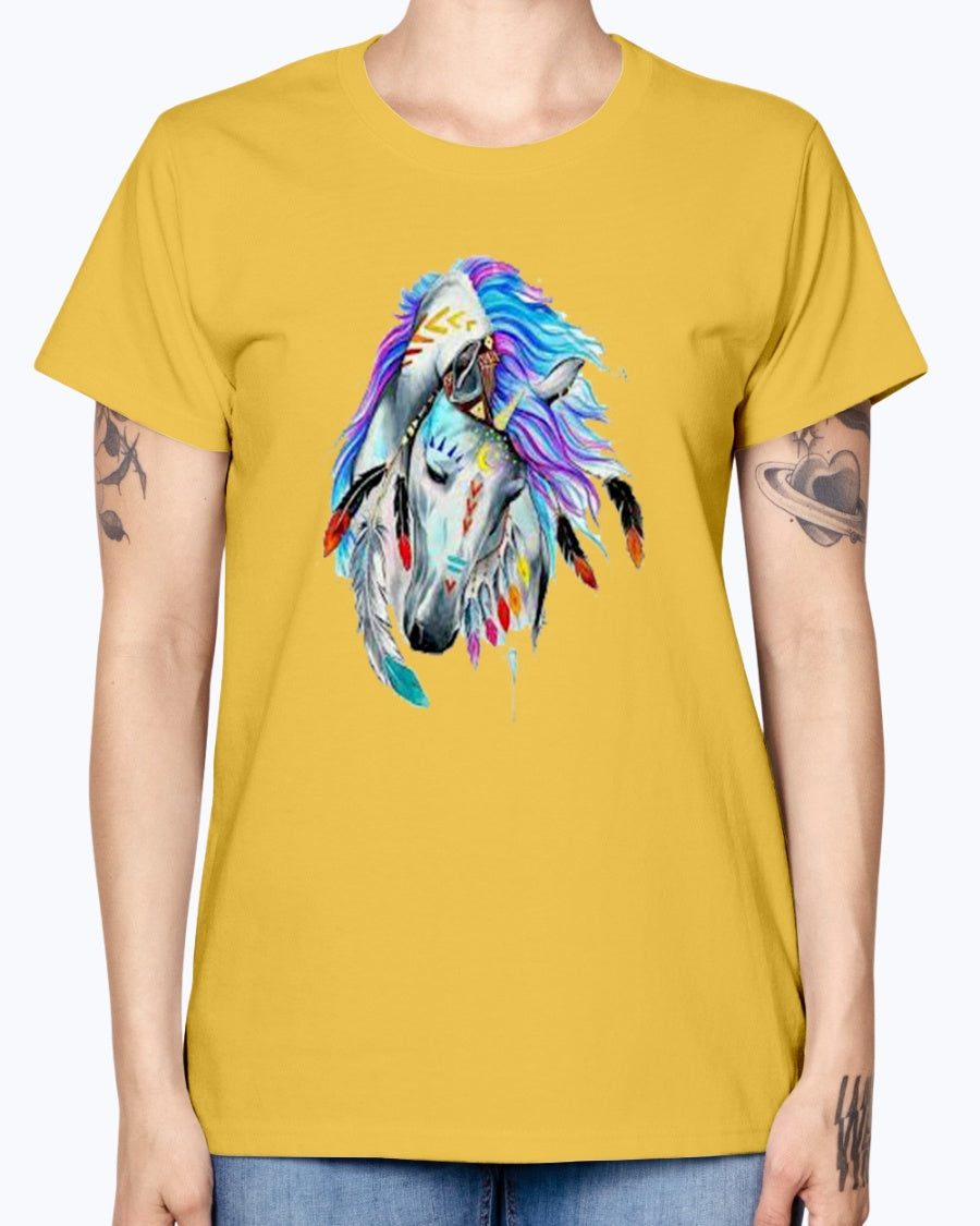 Gildan Ladies Missy T-Shirt Horse