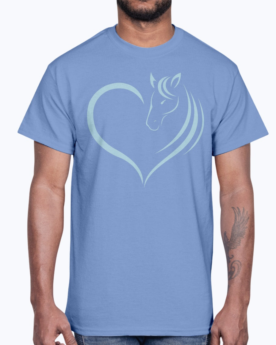 Men's Gildan Ultra Cotton T-Shirt Horse heart