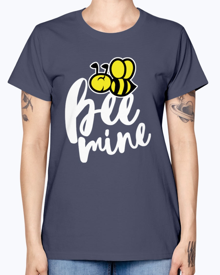 Gildan Ladies Missy T-Shirt 16 colors. Bee Mine