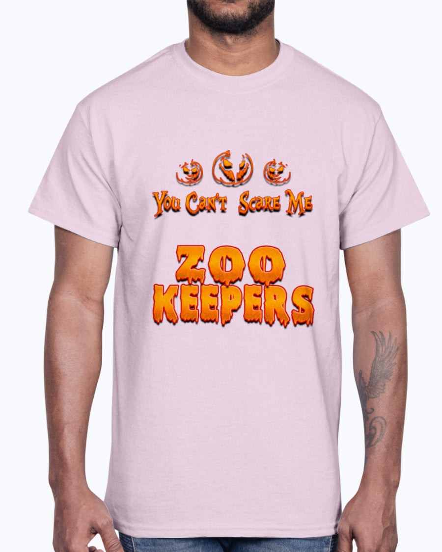 G2000 Unisex Ultra Cotton T-Shirt 12 Colors .You Can't Scare Me I Am A Zoo Keepers Halloween