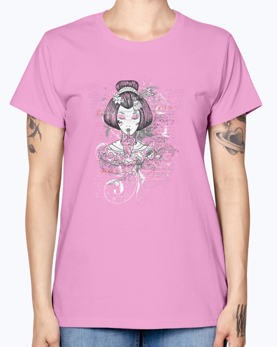 Gildan Ladies Missy T-Shirt. Designious tshirt