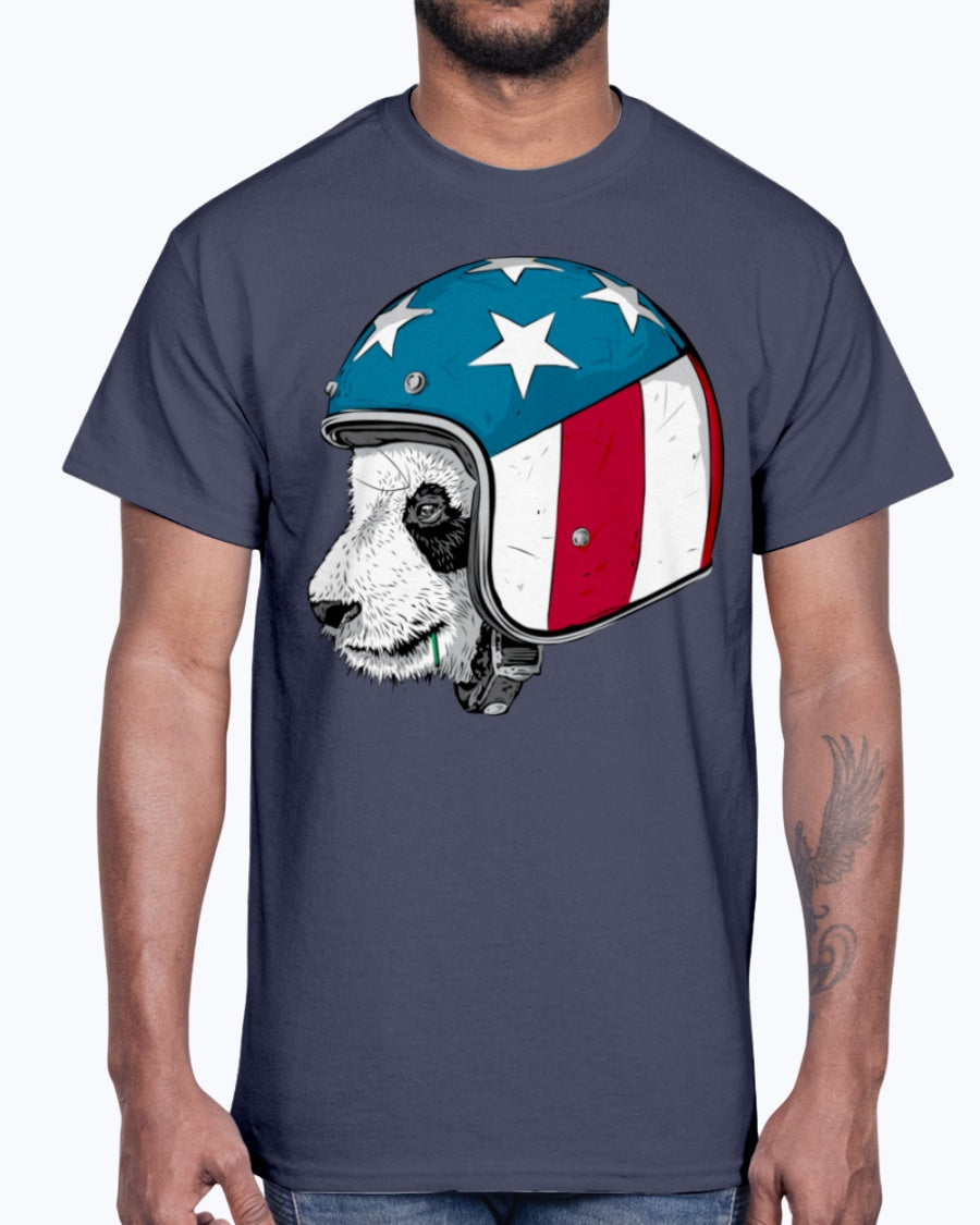 Men's Gildan Ultra Cotton T-Shirt. From Beijing to New York An adorable panda wearing