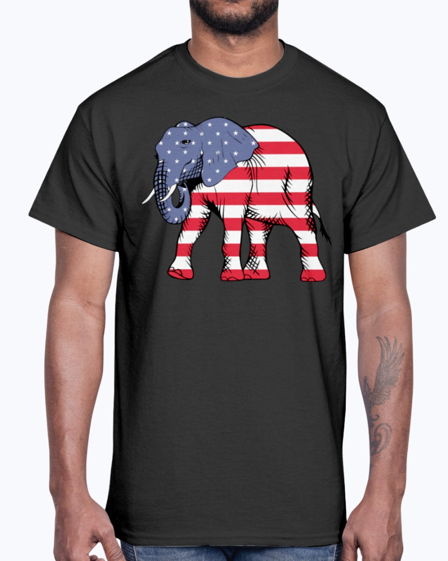 Men's Gildan Ultra Cotton T-Shirt American Elephant
