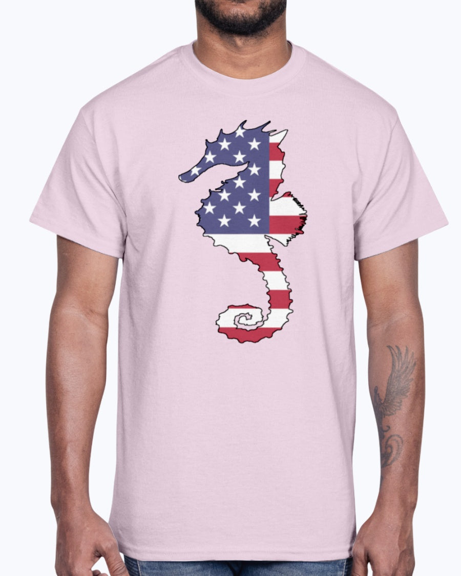 G2000 Unisex Ultra Cotton T-Shirt. American Flag
