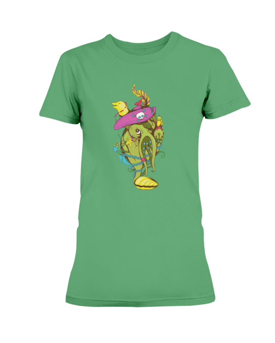 Gildan Ladies Missy T-Shirt ocean characters