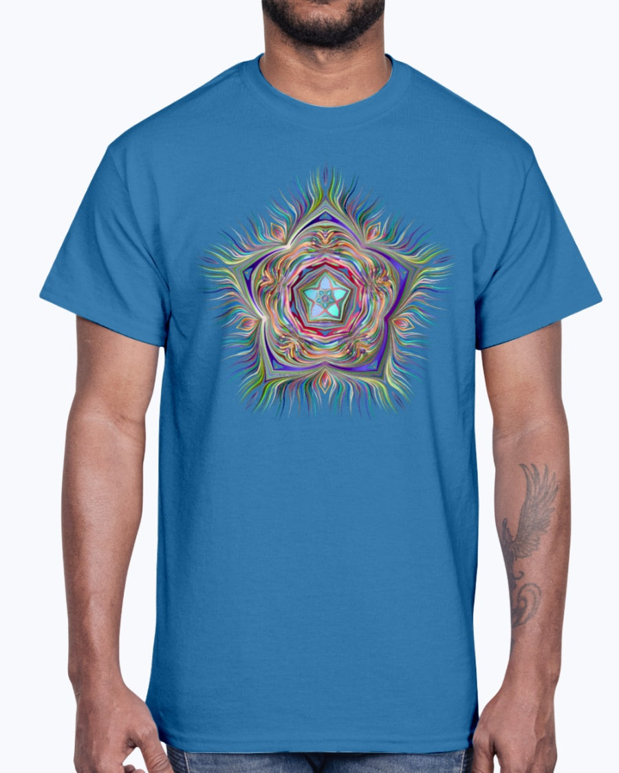 Men's Gildan Ultra Cotton T-Shirt . Chromatic Starfish