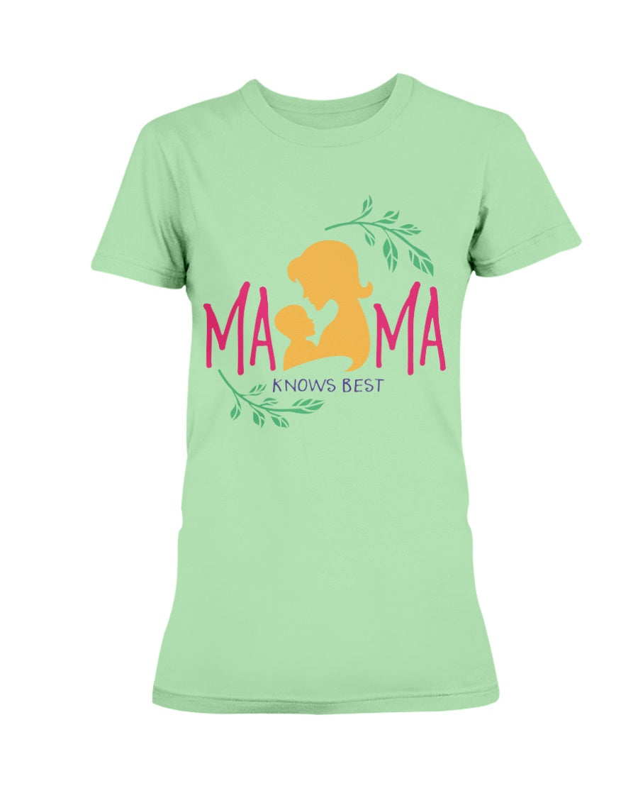 Gildan Ladies Missy Cotton T-Shirt Mama Knows Best