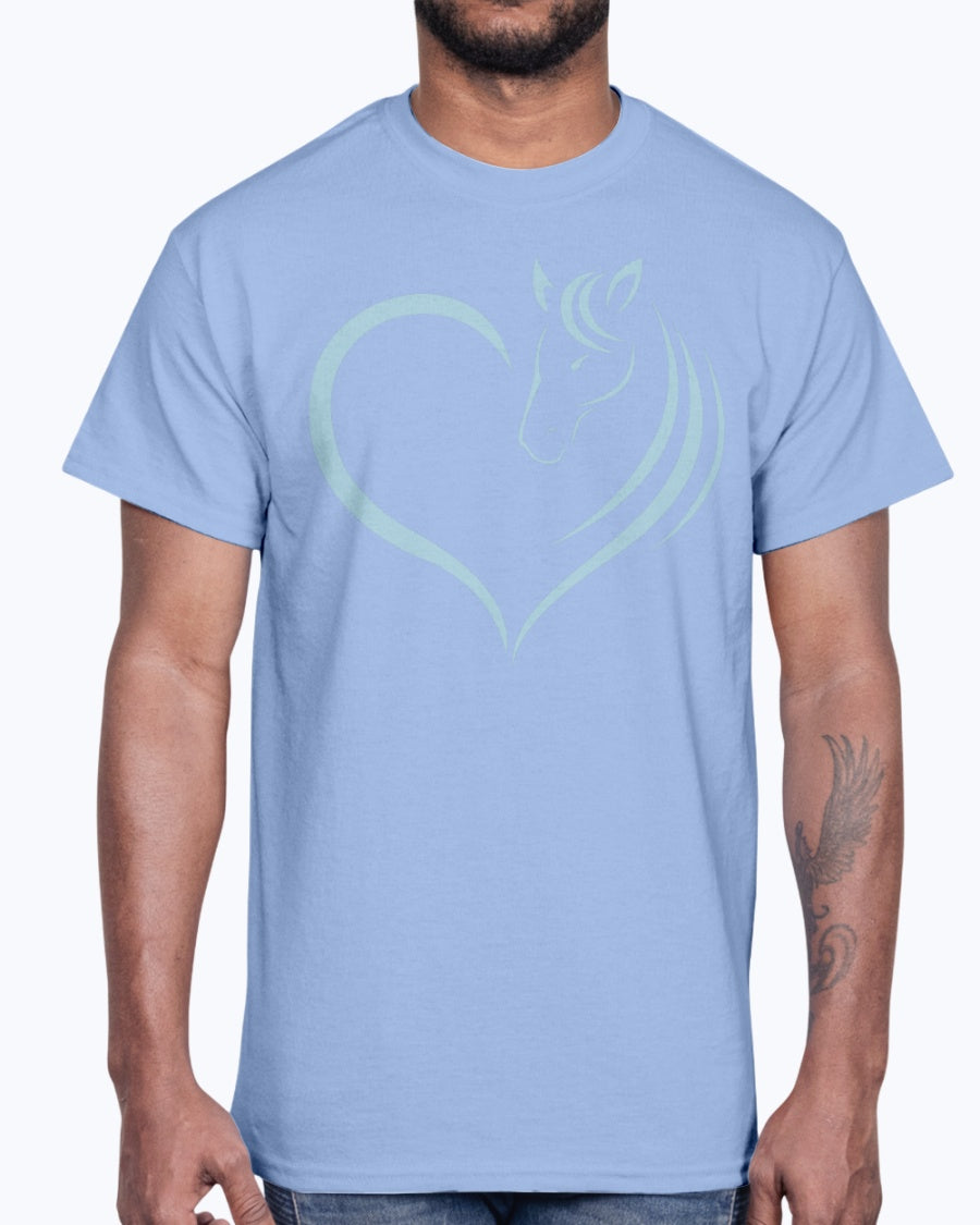 Men's Gildan Ultra Cotton T-Shirt Horse heart