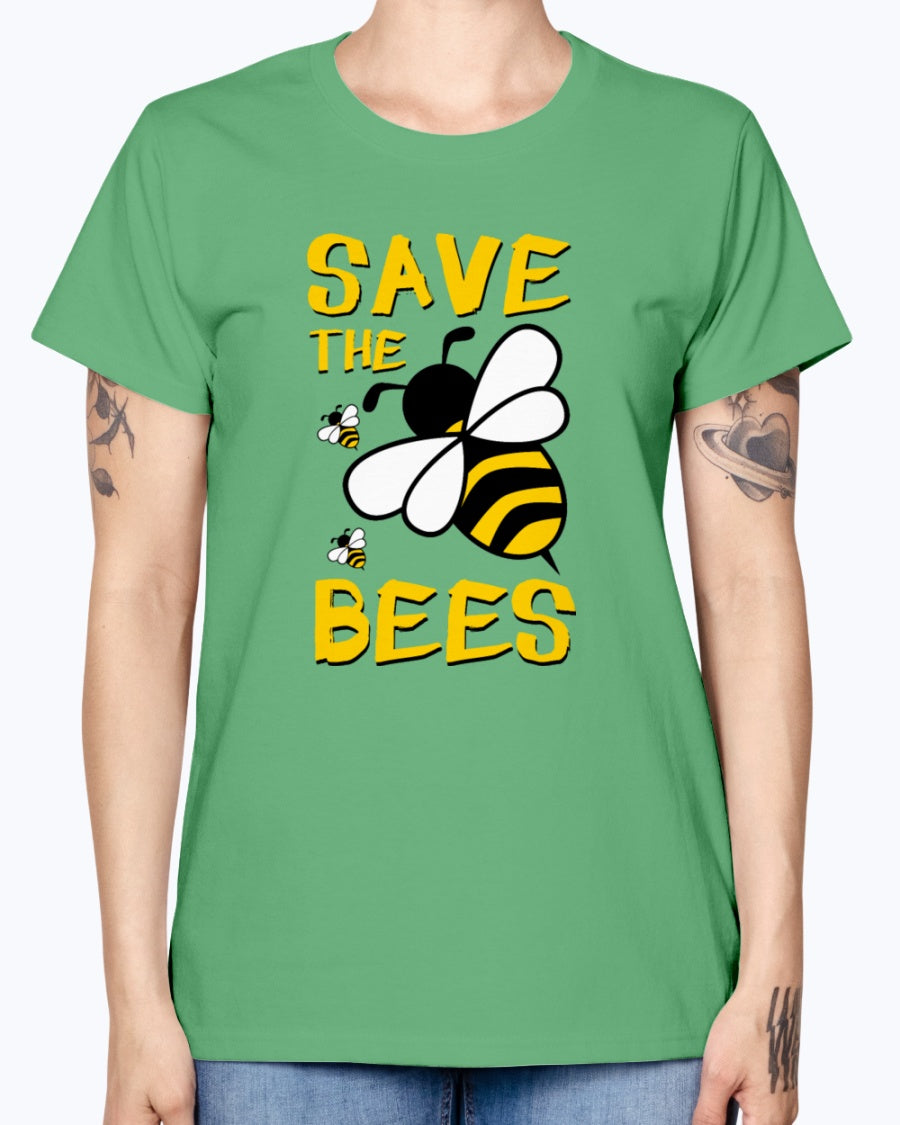 Gildan Ladies Missy T-Shirt 16 colors. Save the BEES 2