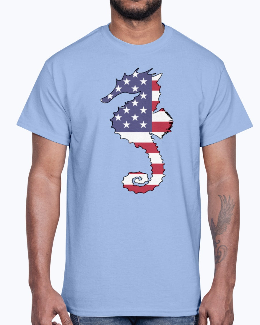 G2000 Unisex Ultra Cotton T-Shirt. American Flag