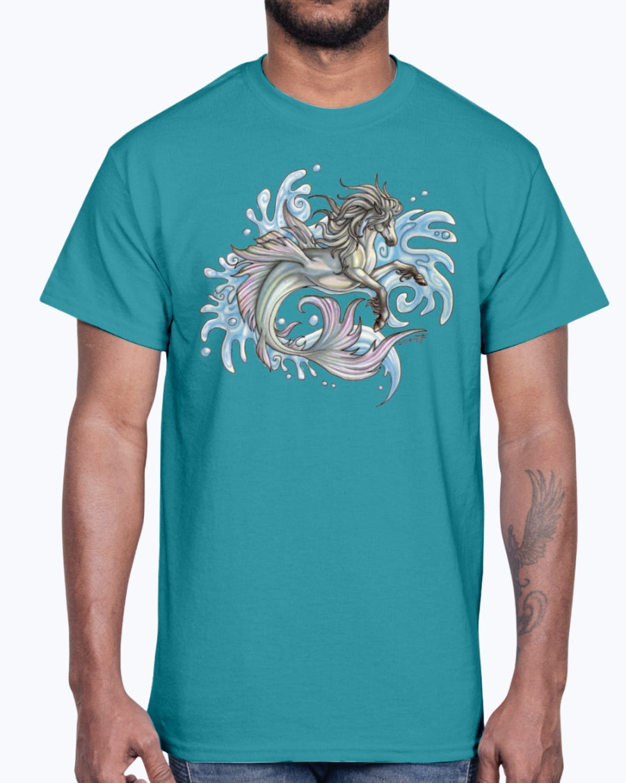 Men's Gildan Ultra Cotton T-Shirt Graffiti Marine