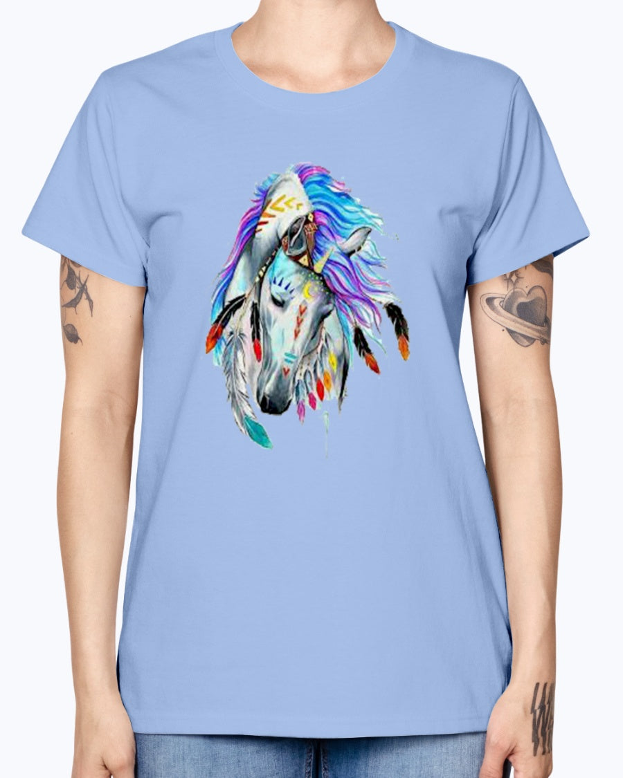 Gildan Ladies Missy T-Shirt Horse