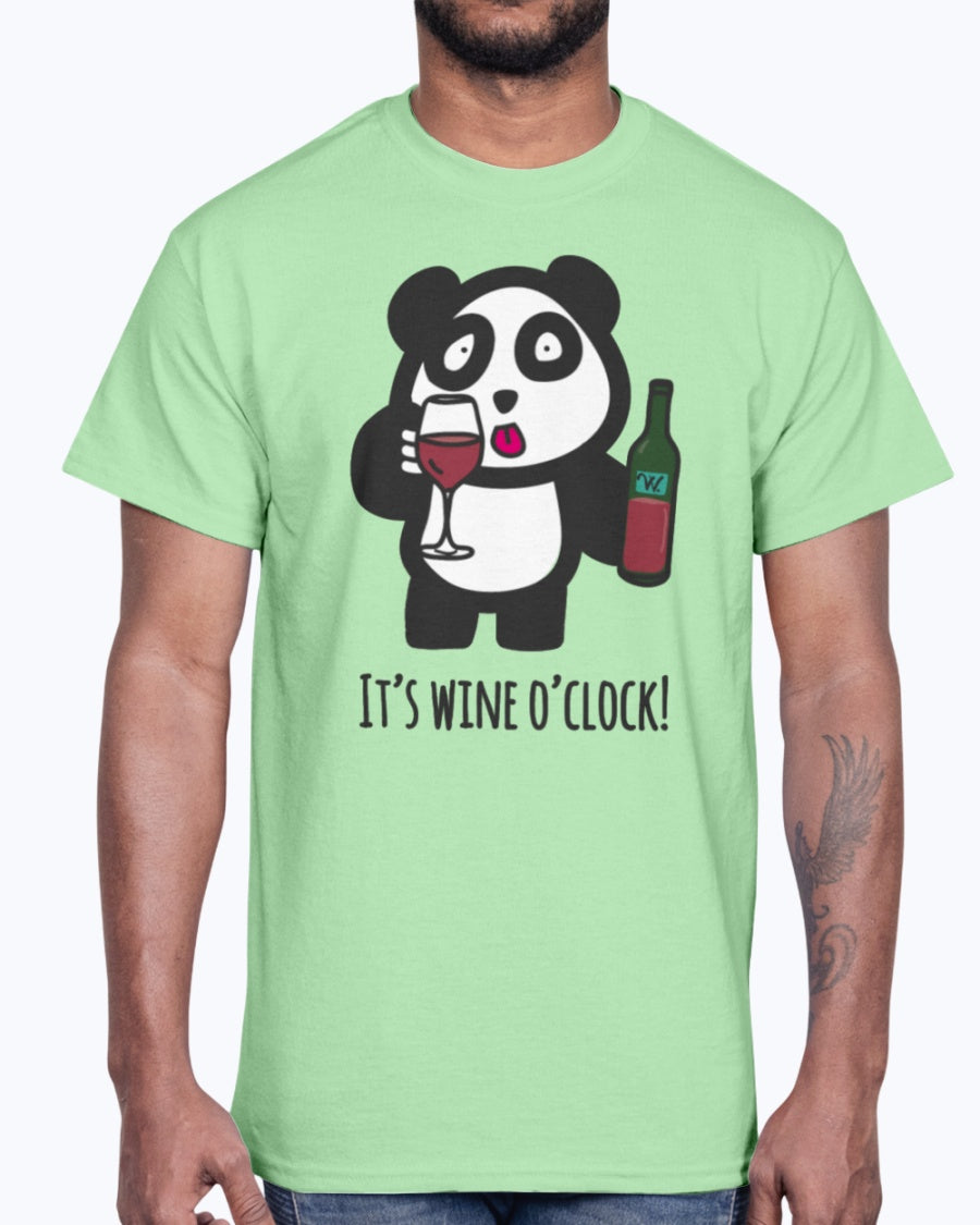 Men's Gildan Ultra Cotton T-Shirt Drinking Panda