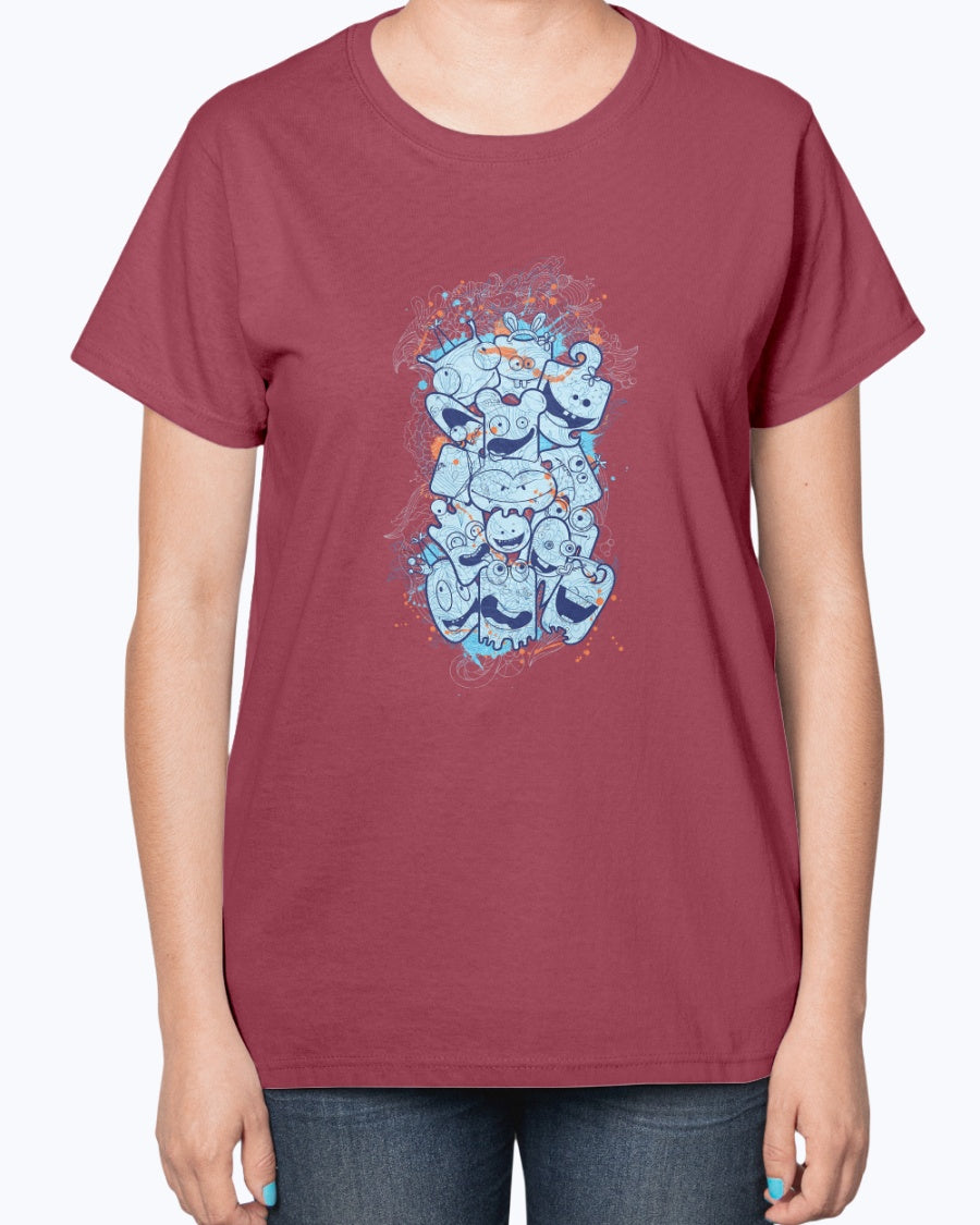 Gildan 2000L Ultra Cotton Ladies T-Shirt 13 colors Dark Sleepwalker,design-430