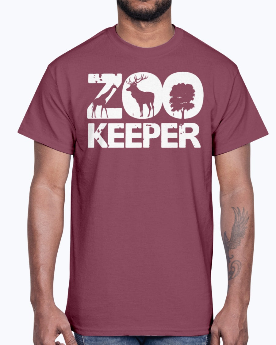 Men's Gildan Ultra Cotton T-Shirt . Zoo Keeper
