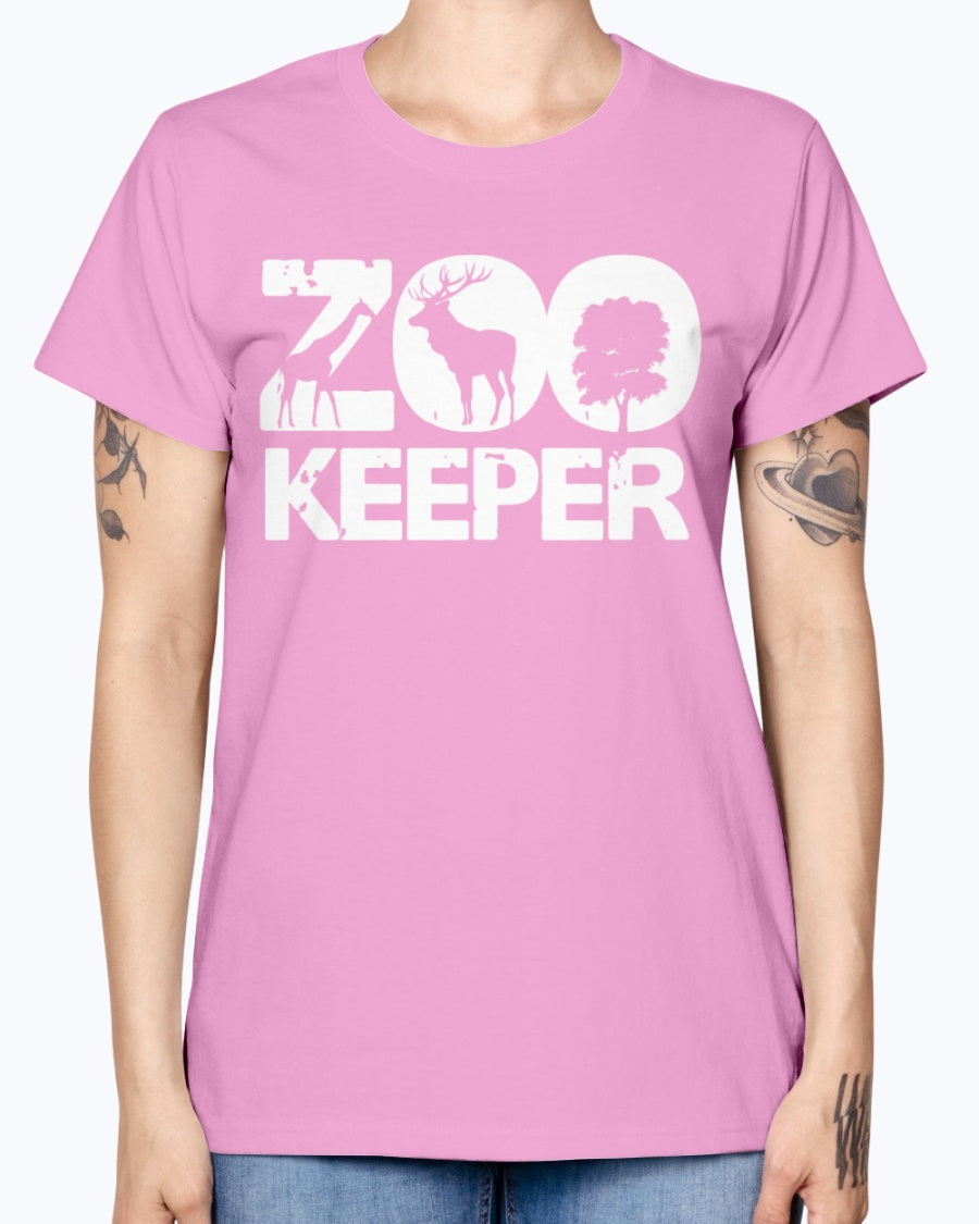 Gildan Ladies Missy T-Shirt 16 colors . Zookeeper