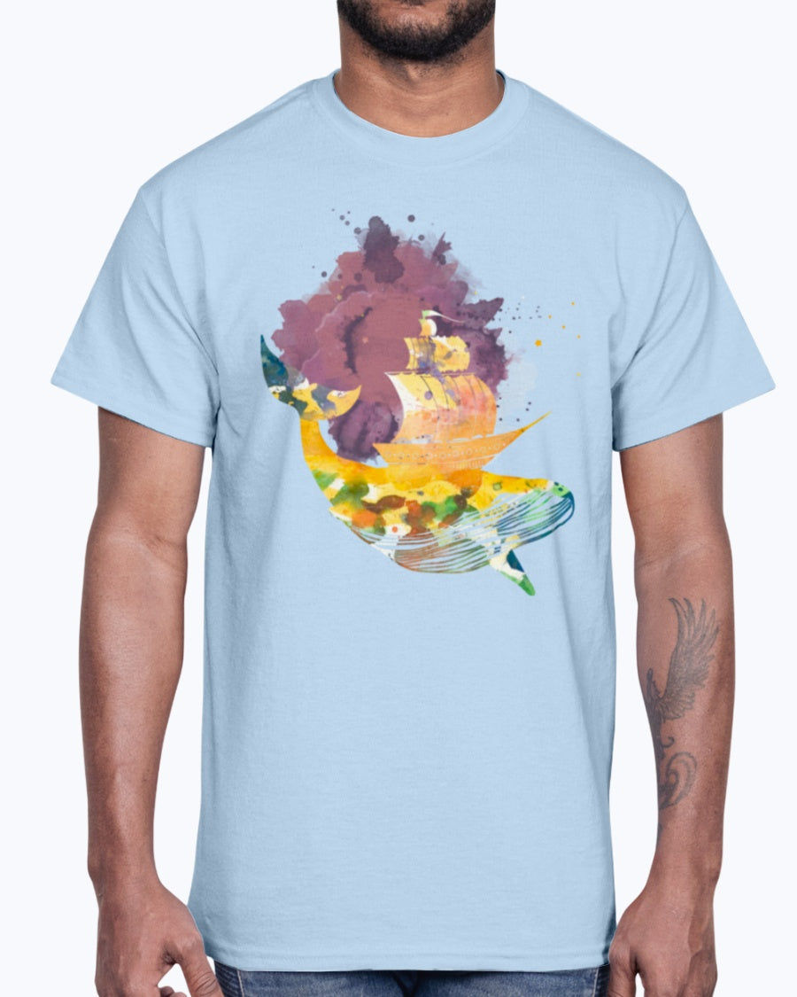 G2000 Unisex Ultra Cotton T-Shirt 12 Colors. Whale