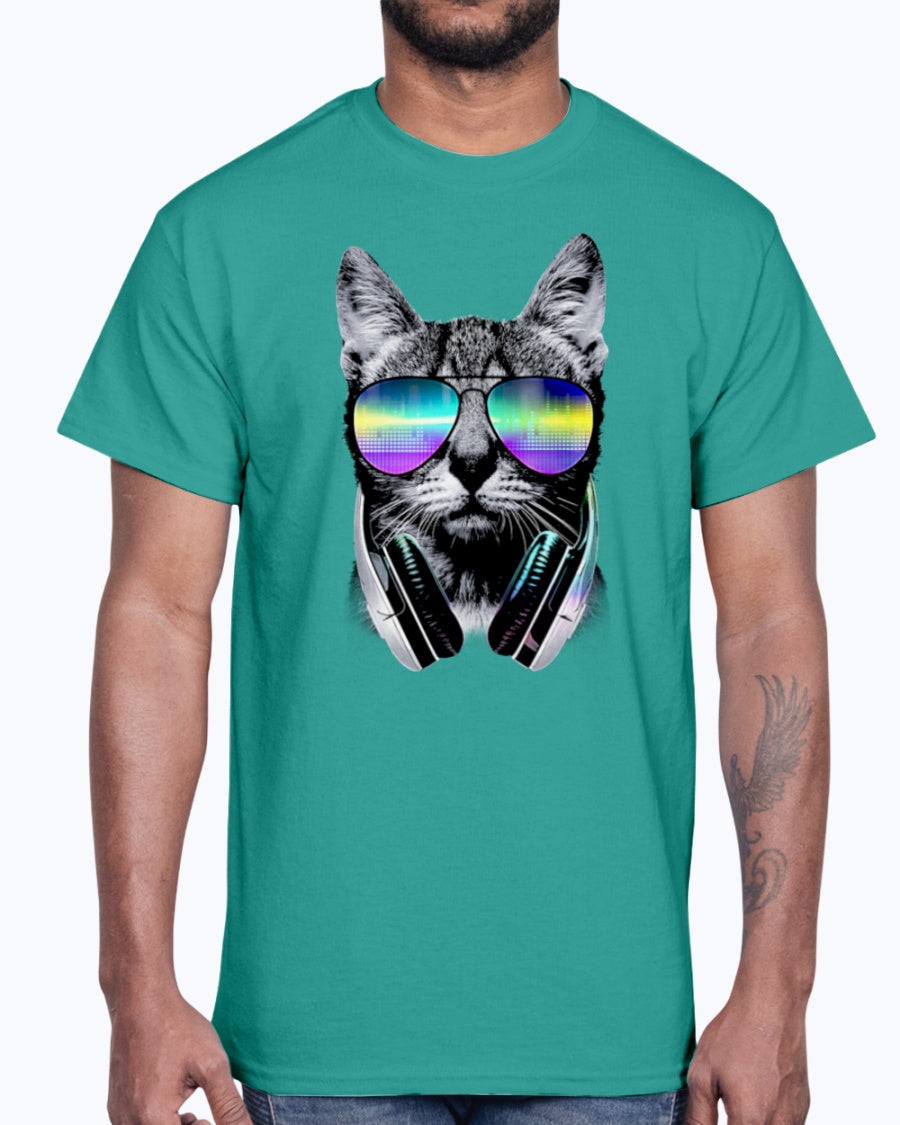 Men's Gildan Ultra Cotton T-Shirt DJ Cat