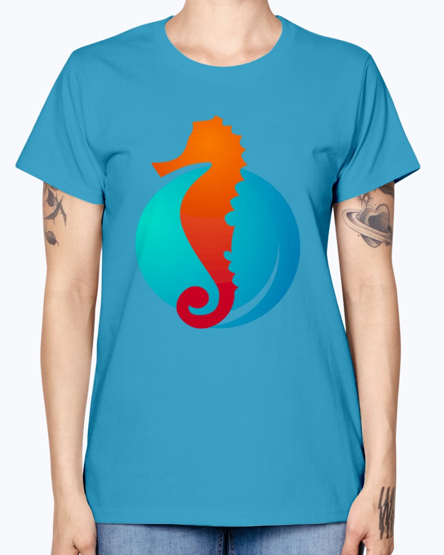 Gildan Ladies Missy T-Shirt. Summer