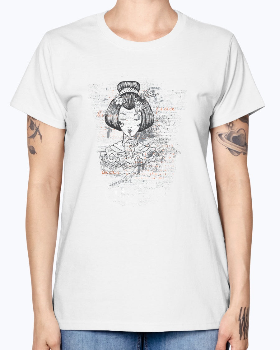 Gildan Ladies Missy T-Shirt. Designious tshirt