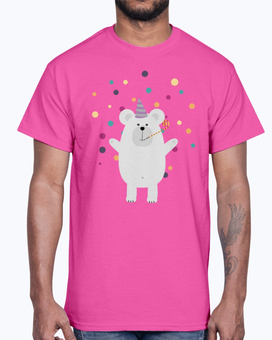 G2000 Unisex Ultra Cotton T-Shirt 12 Colors Party Polar Bear Big & Tall.