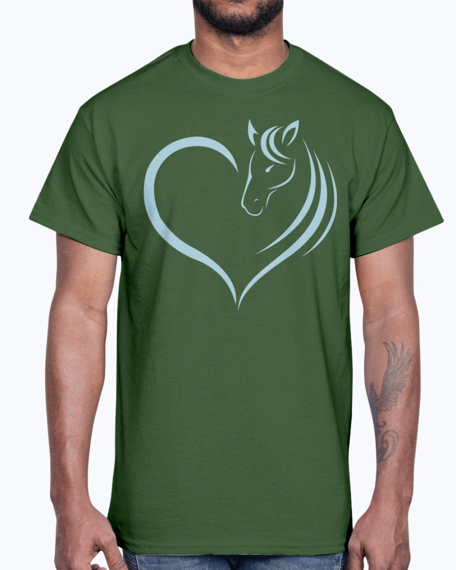 Men's Gildan Ultra Cotton T-Shirt Horse heart