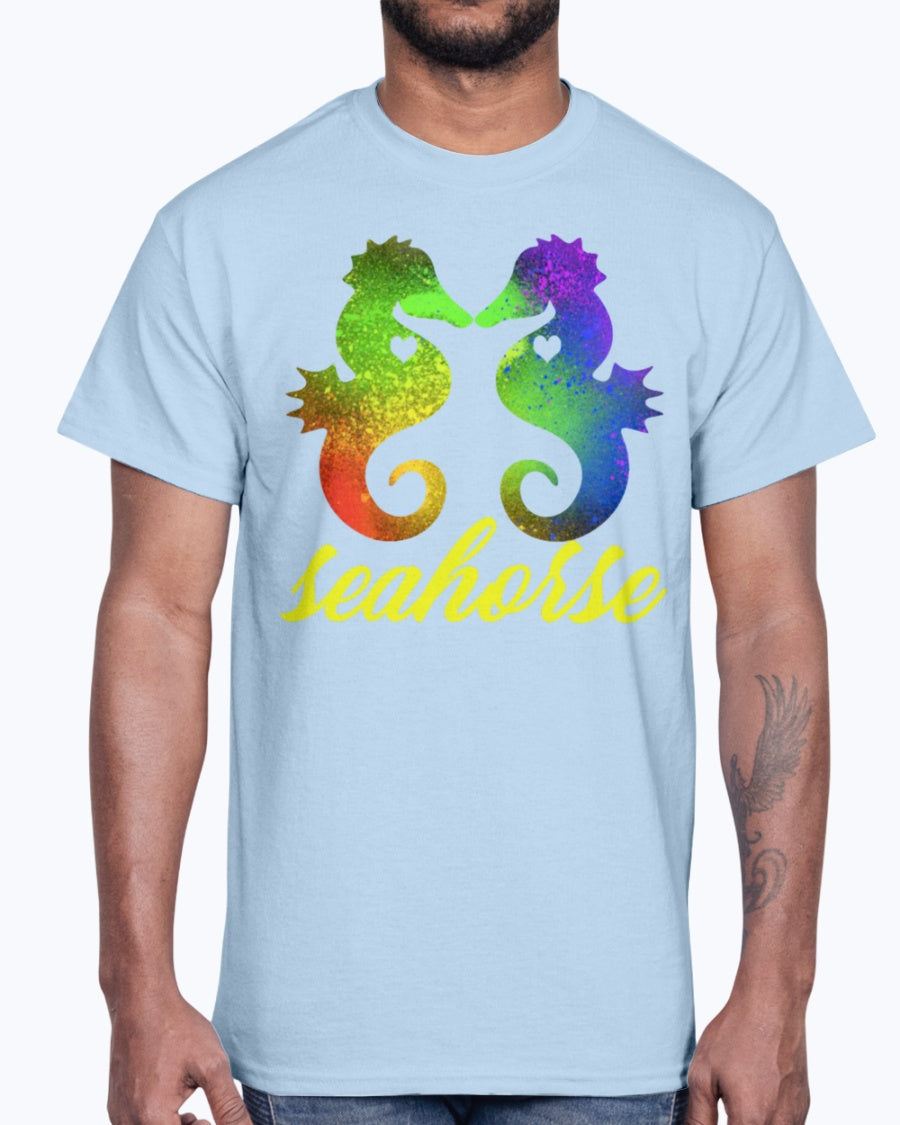 G2000 Unisex Ultra Cotton T-Shirt Love Seahorse Shirt