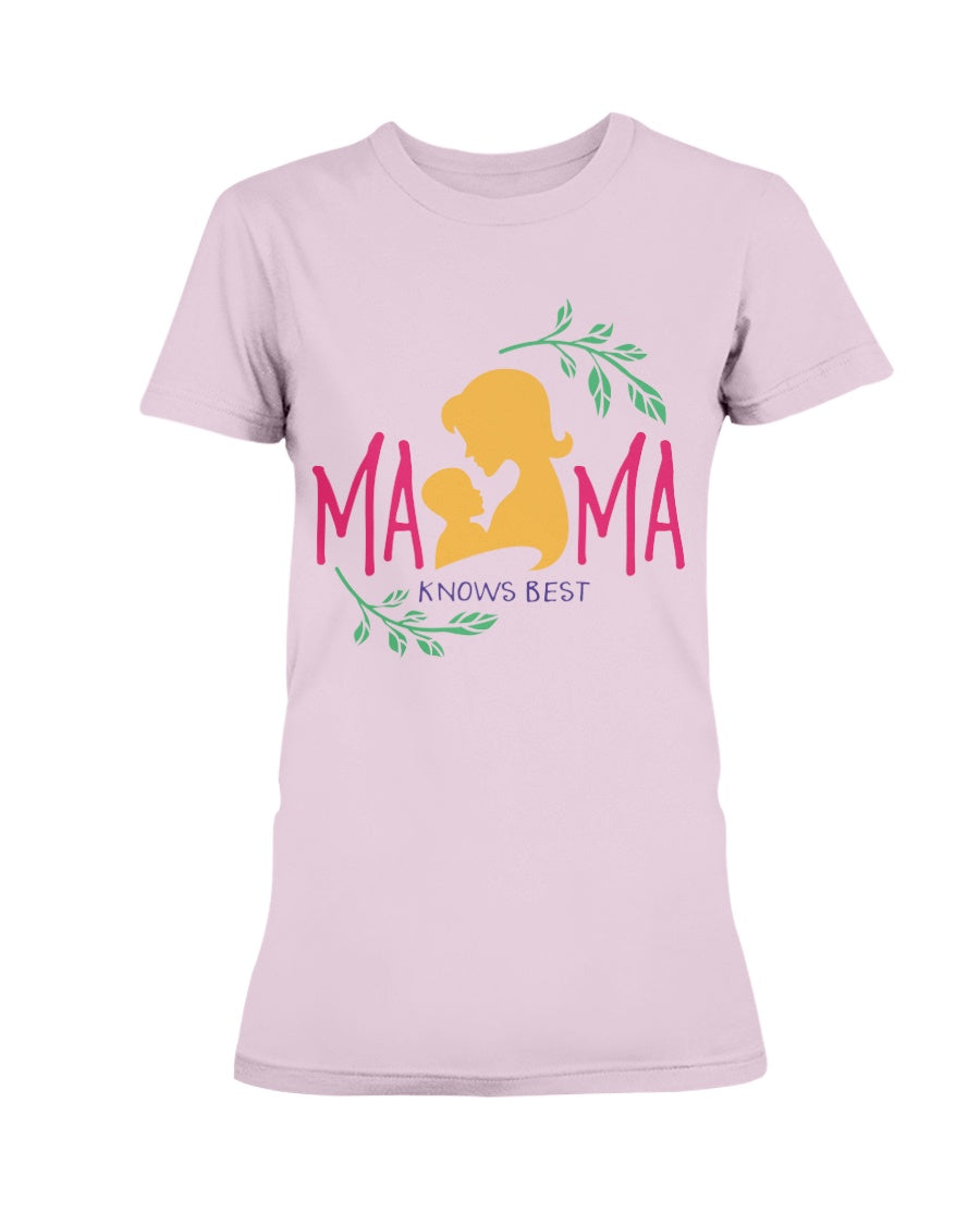 Gildan Ladies Missy Cotton T-Shirt Mama Knows Best