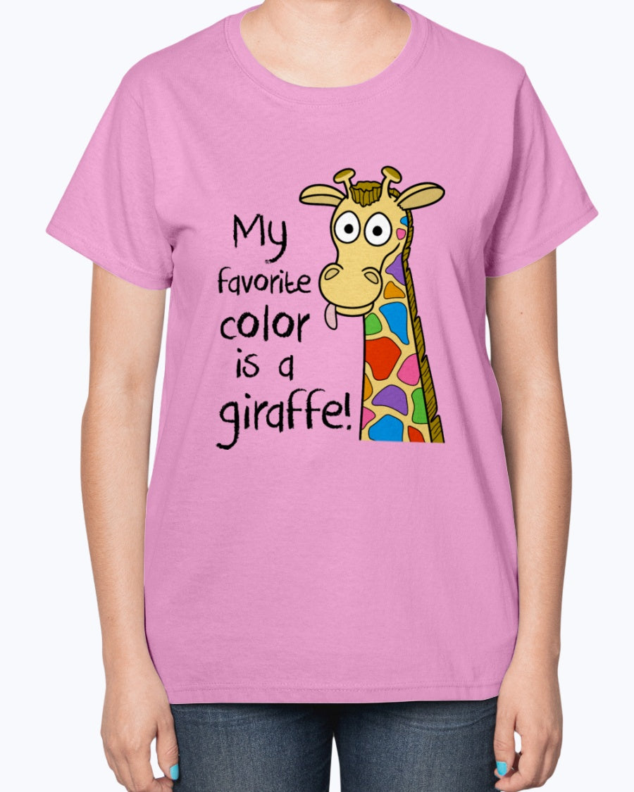 Gildan 2000L Ultra Cotton Ladies T-Shirt 14 colors Light Kids Giraffe